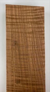 Neck Sycamore / European Maple, Unique Piece #043, curly, roasted "Choco" 710x100x46mm